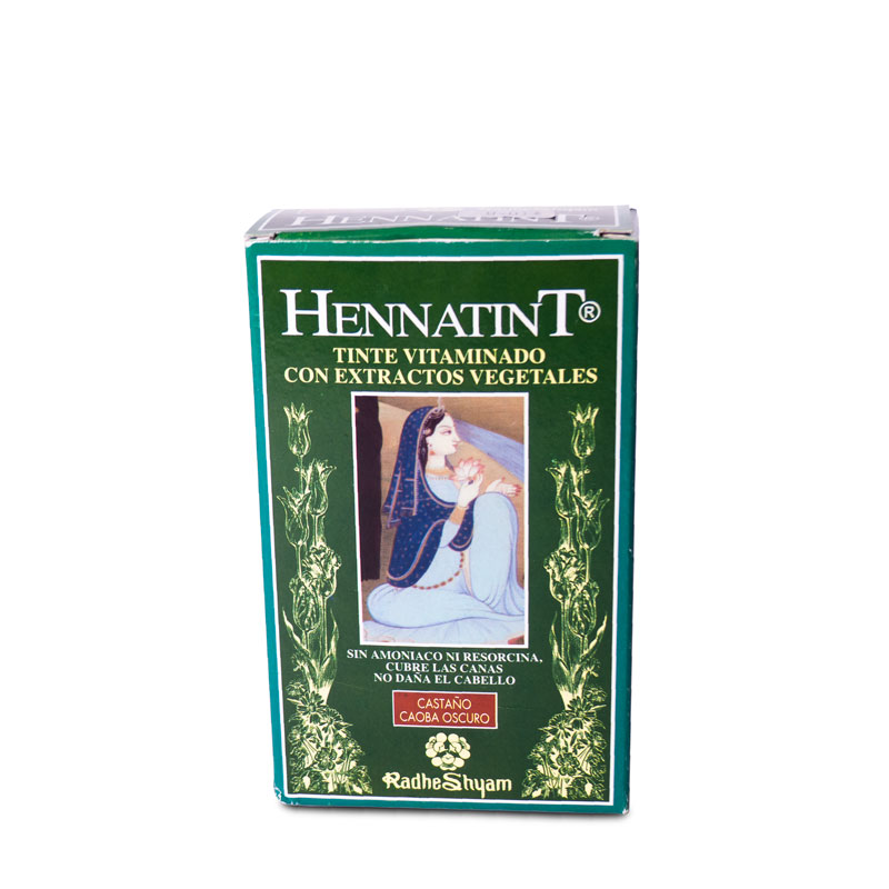 Hennatint castaño caoba oscuro 60 ml. Radhe Shyam