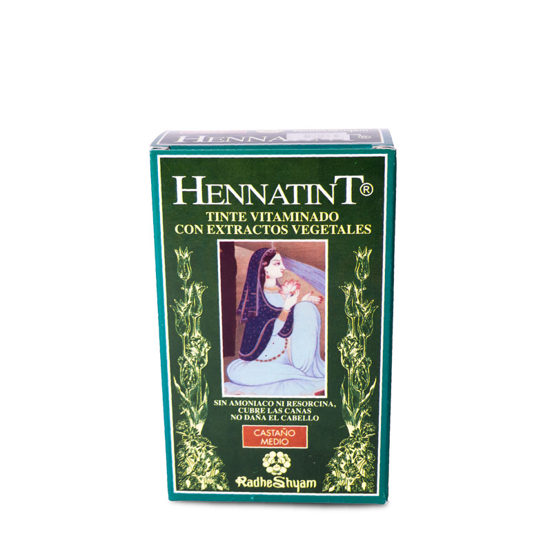 Hennatint castaño medio 60 ml. Radhe Shyam