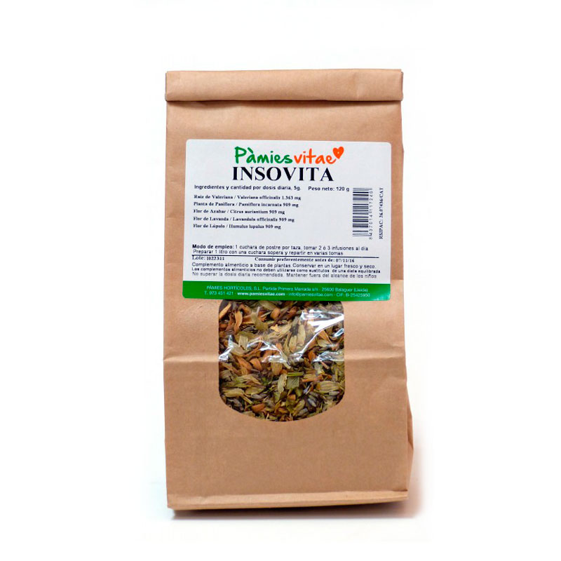 Insovita (insomnio) granel 120 gr Pàmies