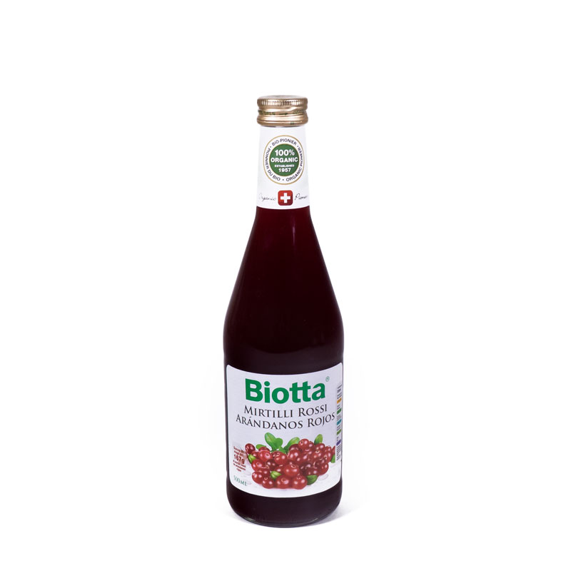 Jugo de arandano rojo 500 ml. Biotta
