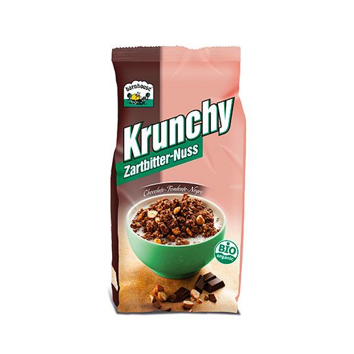 Krunchy chocolate y avellanas 375 gr. Barnhouse