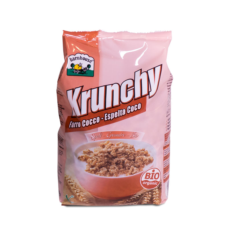 Krunchy espelta y coco 600 gr Barnhouse