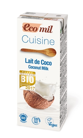 Crema coco cocina 200 ml. Ecomil