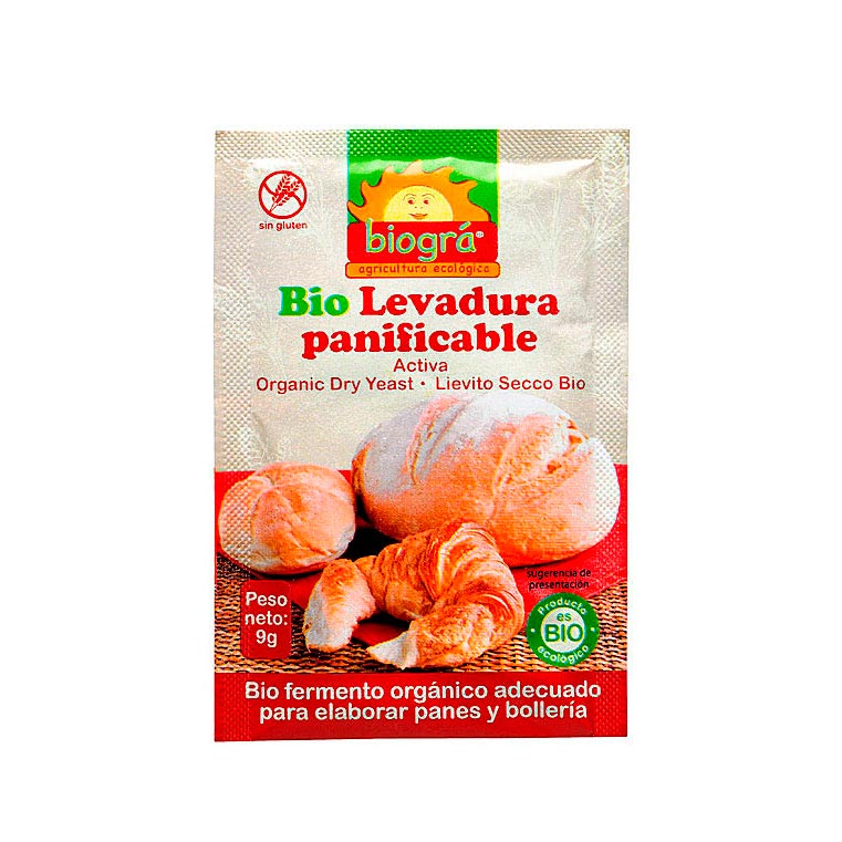 Levadura panificacion en polvo 9 gr Biográ