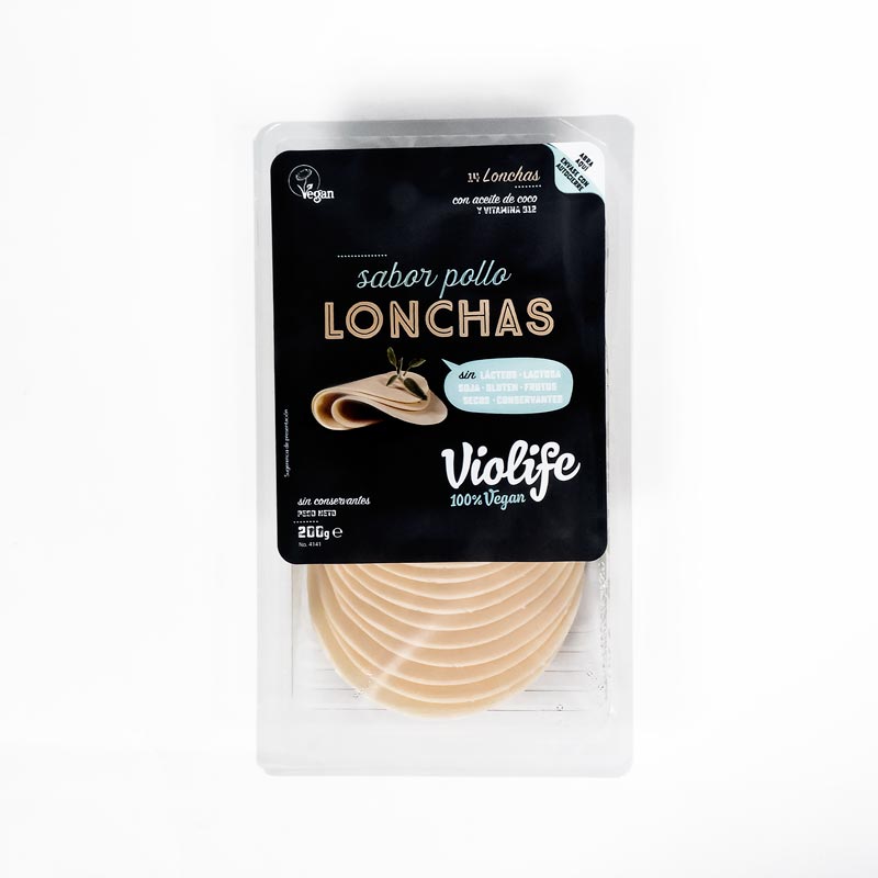 Lonchas veganas pollo 200 gr. Violife