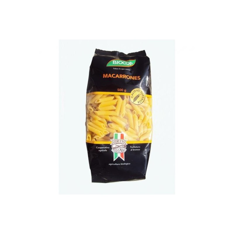 Macarrones trigo blanco 500 gr. Iris