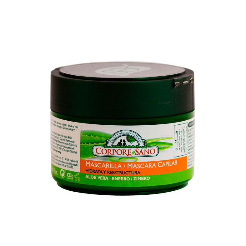 Mascarilla capilar aloe y enebro 250 ml. Corpore