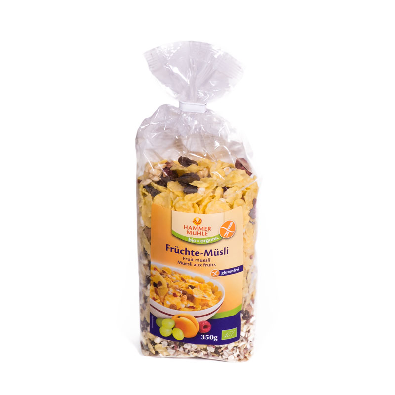 Muesli frutas sin gluten 350 gr Hammer
