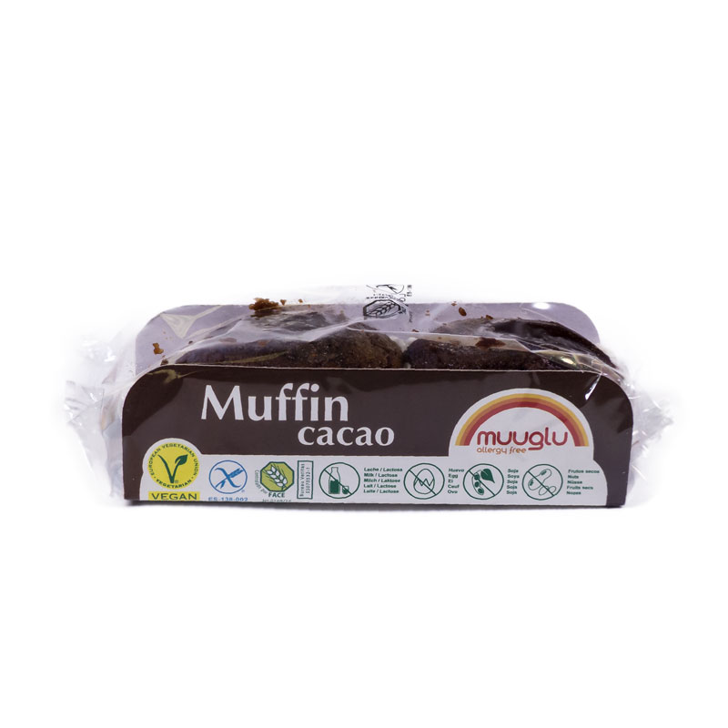 Muffin de cacao sin gluten 2 x 120 gr. Muuglu