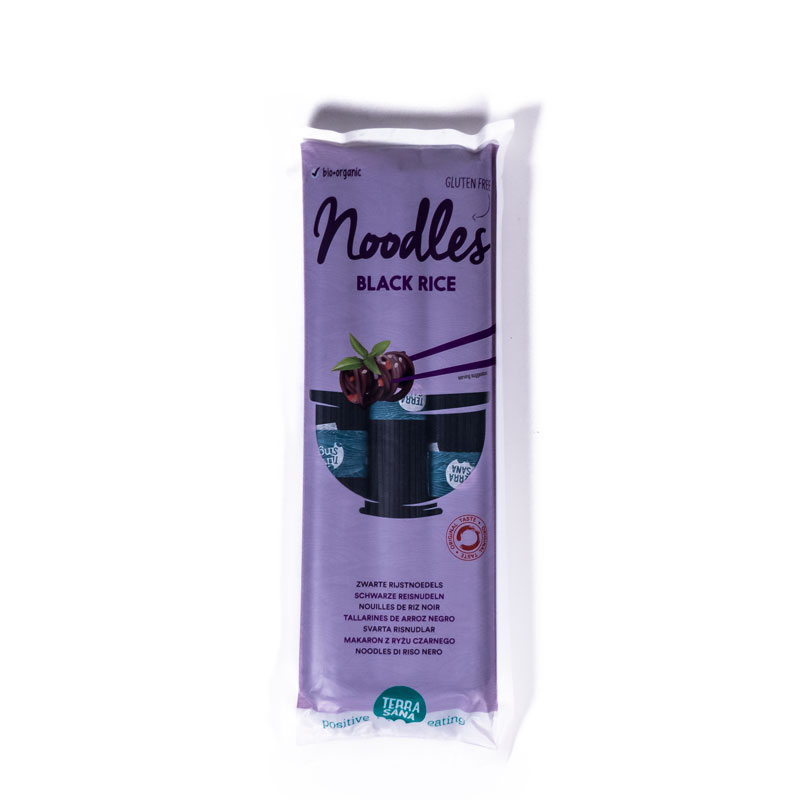 Noodles de arroz negro 250 gr. Terrasana