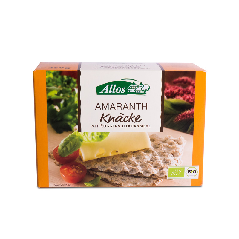 Pan crujiente amaranto 250gr Allos