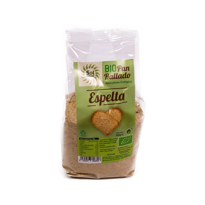 Pan rallado espelta 300 gr. Sol Natural
