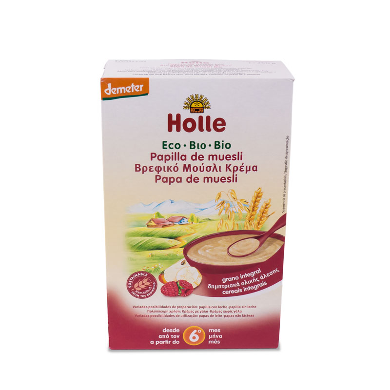 Papilla de muesli 4 meses 250 gr. Holle