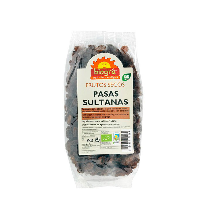 Pasas sultanas 250 gr Biogrà