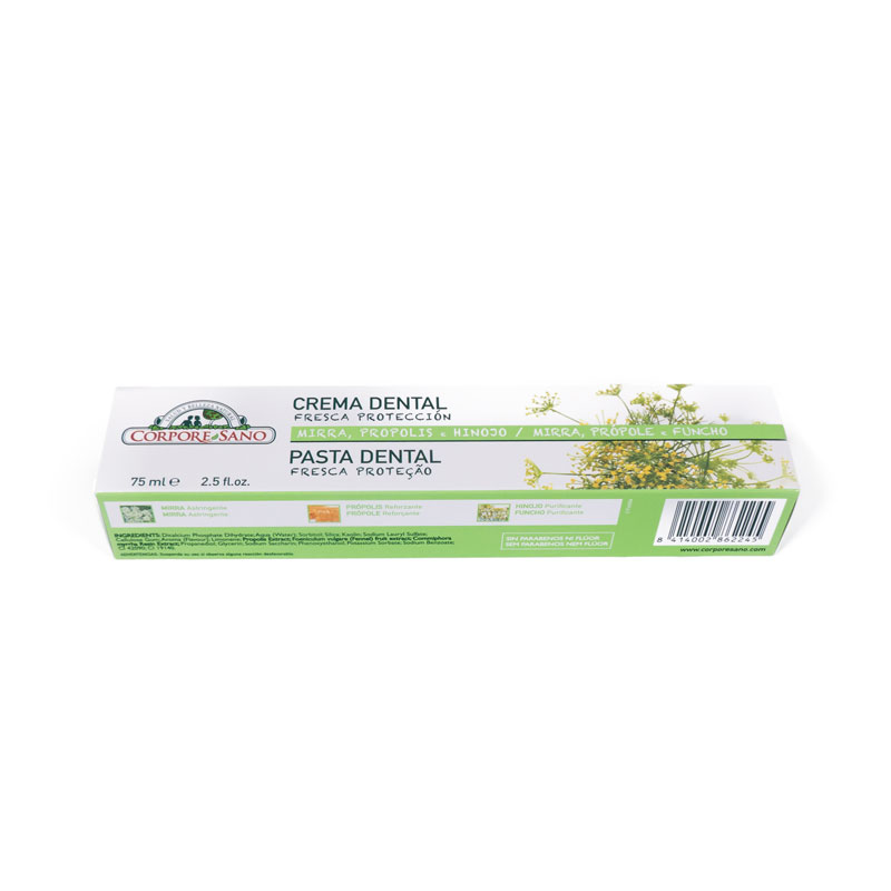 Dentifrico fresca proteccion 75 ml. Corpore Sano