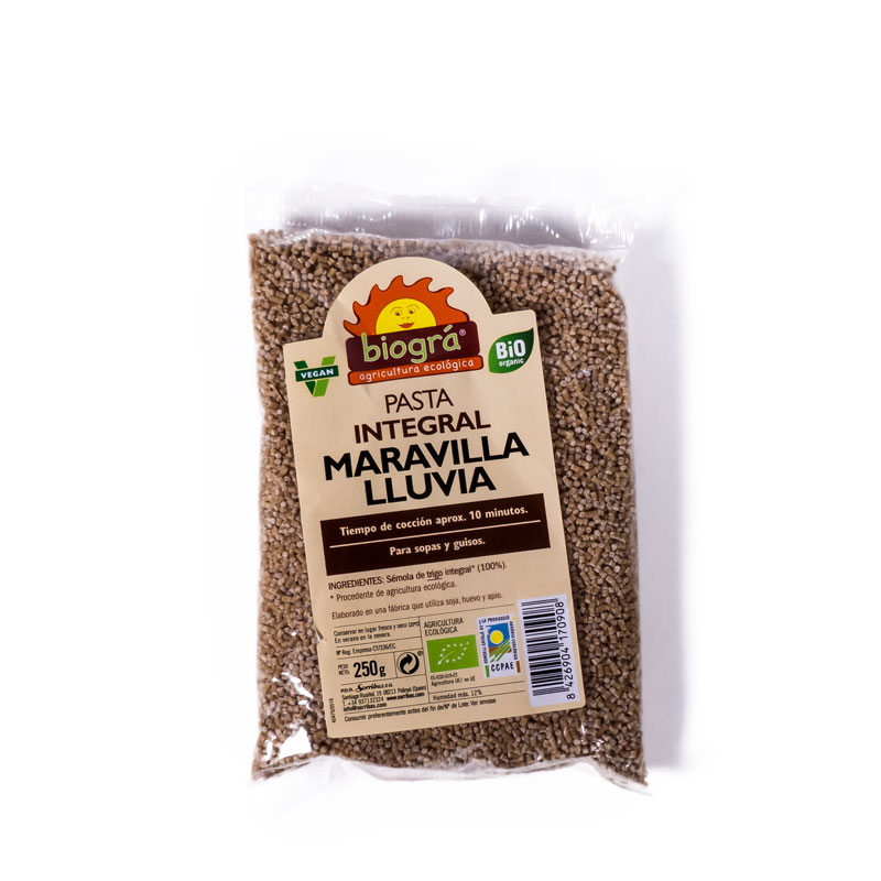 Pasta maravilla trigo int. 250gr Biográ