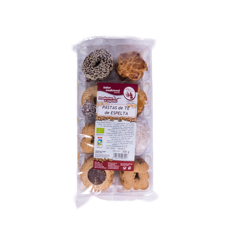 Pastas de te espelta 300 gr. Horno de leña