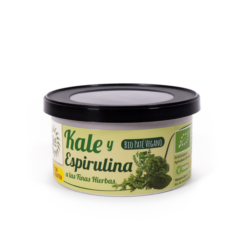 Pate kale,espirulina,finas hierbas 125 gr. Sol Natural