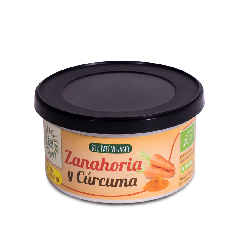 Pate zanahoria y curcuma 125 gr. Sol Natural