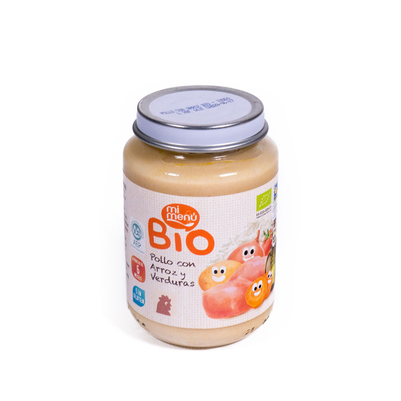 Potito verdura,pollo y arroz 200 gr. Dulcesol