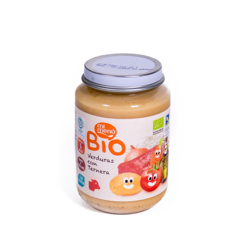 Potito verdura y ternera 200 gr. Dulcesol