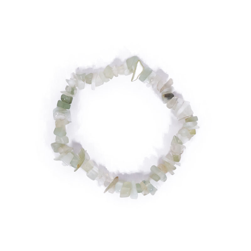 Pulsera chip minerales jade