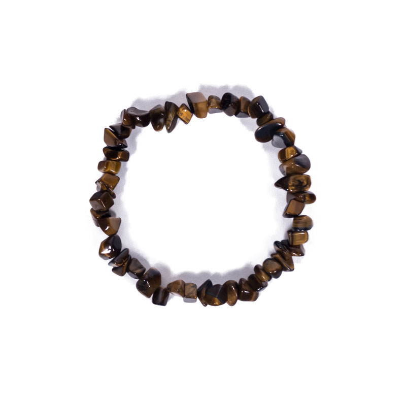 Pulsera chip minerales ojo de tigre