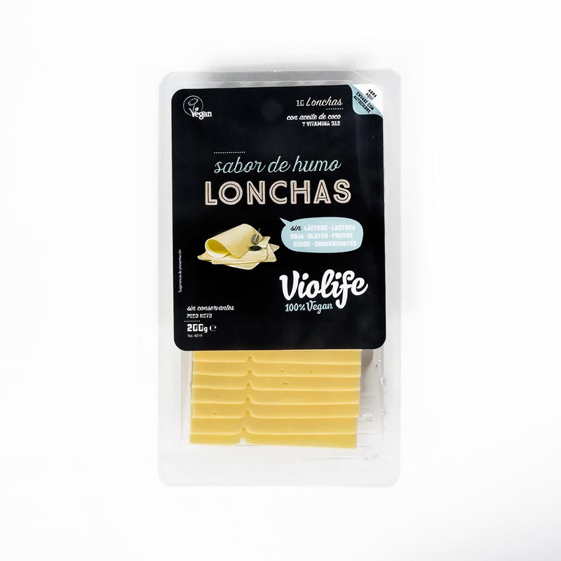 Queso vegano en lonchas ahumado 200 gr. Violife