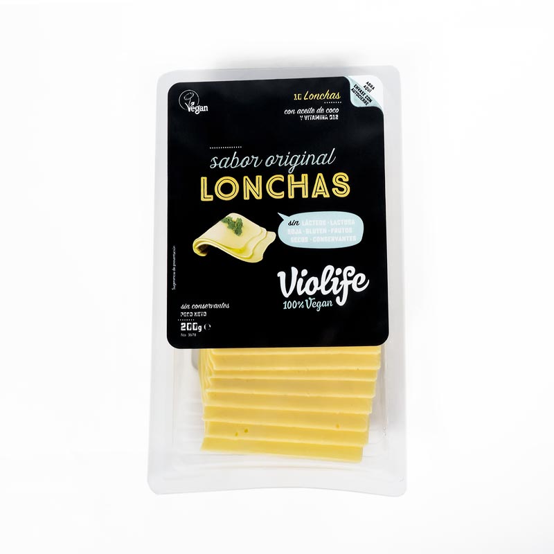 Queso vegano lonchas 200 gr. Violife