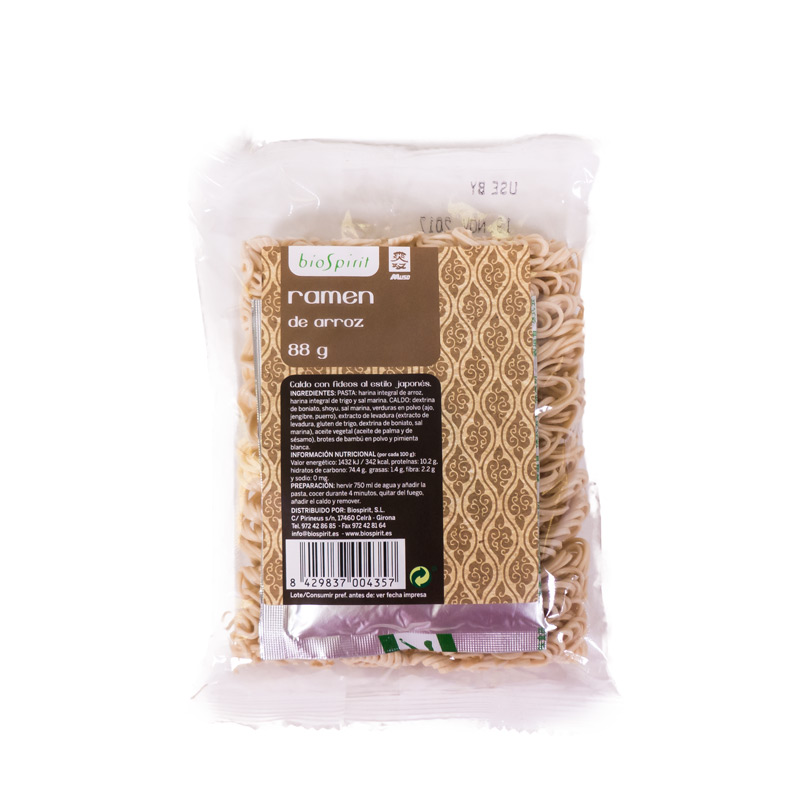 Ramen de arroz 80 gr Biospirit