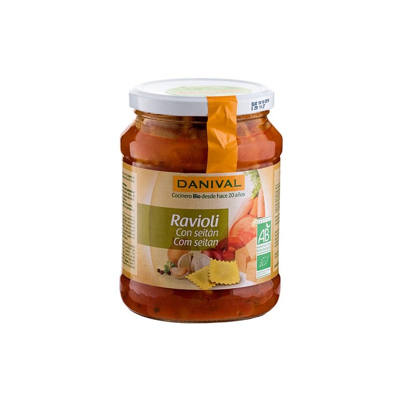 Raviolis de seitán con tomate 670 gr Danival