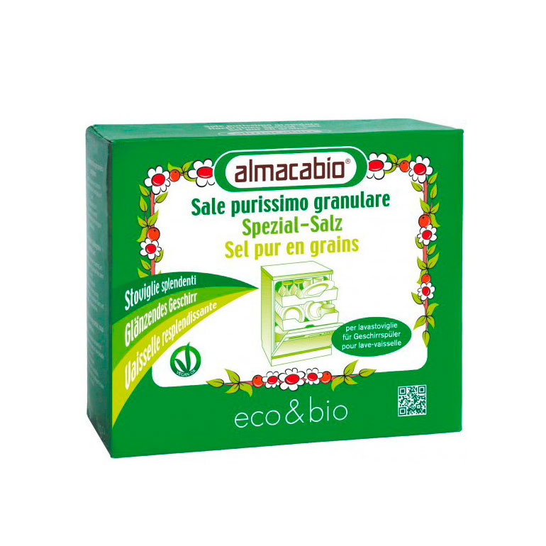 Sal granulada para lavavajillas 1 kg. Almacabio