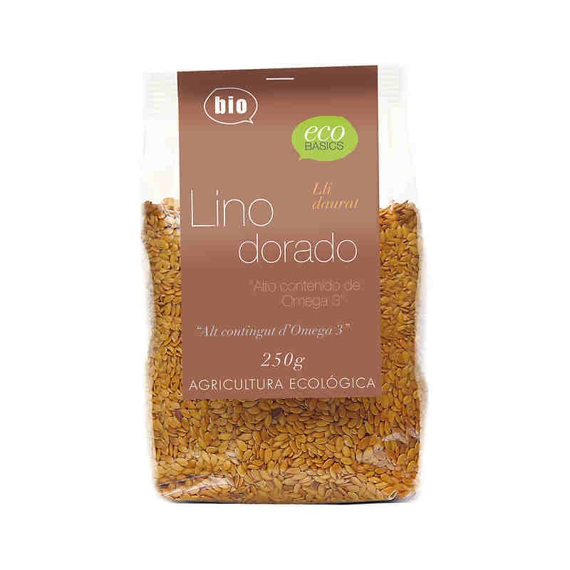 Semillas de lino dorado 250 gr Ecobasics