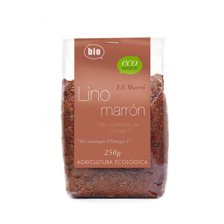 Semillas de lino marrón 250 gr Ecobasics