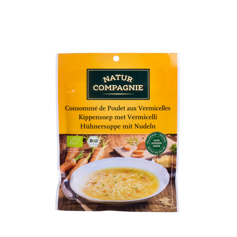 Sopa de pollo con fideos 40 gr. Natur Compagnie