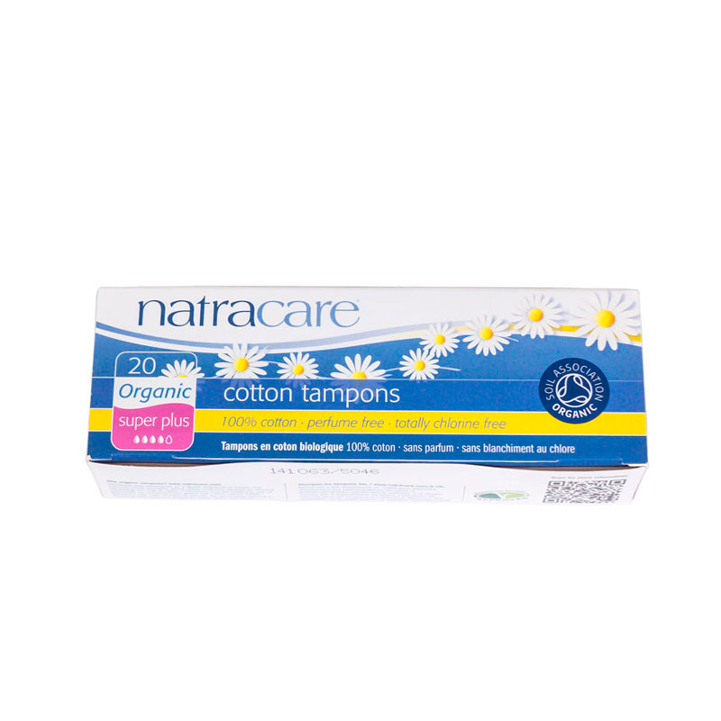 Tampon super plus sin aplicador 20 u. Natracare