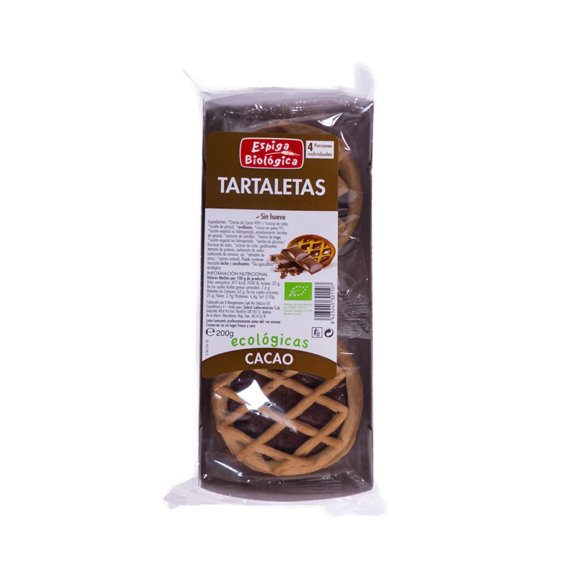 Tartaletas con chocolate 200 gr. La Espiga