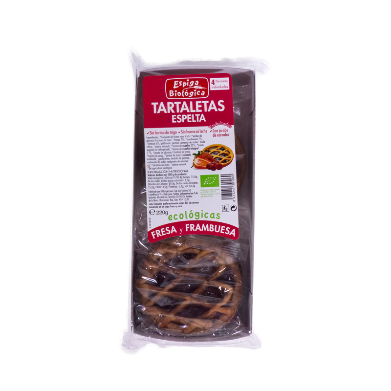 Tartaletas espelta y fresa 220 gr La Espiga