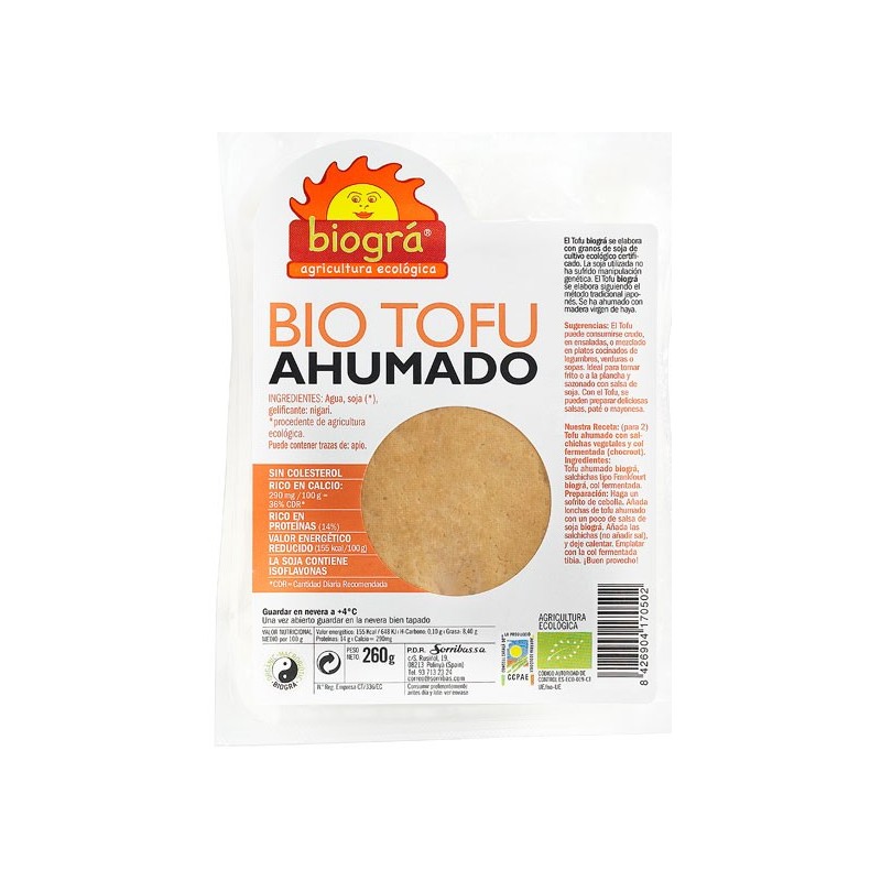 Tofu ahumado 260 gr. Biogra