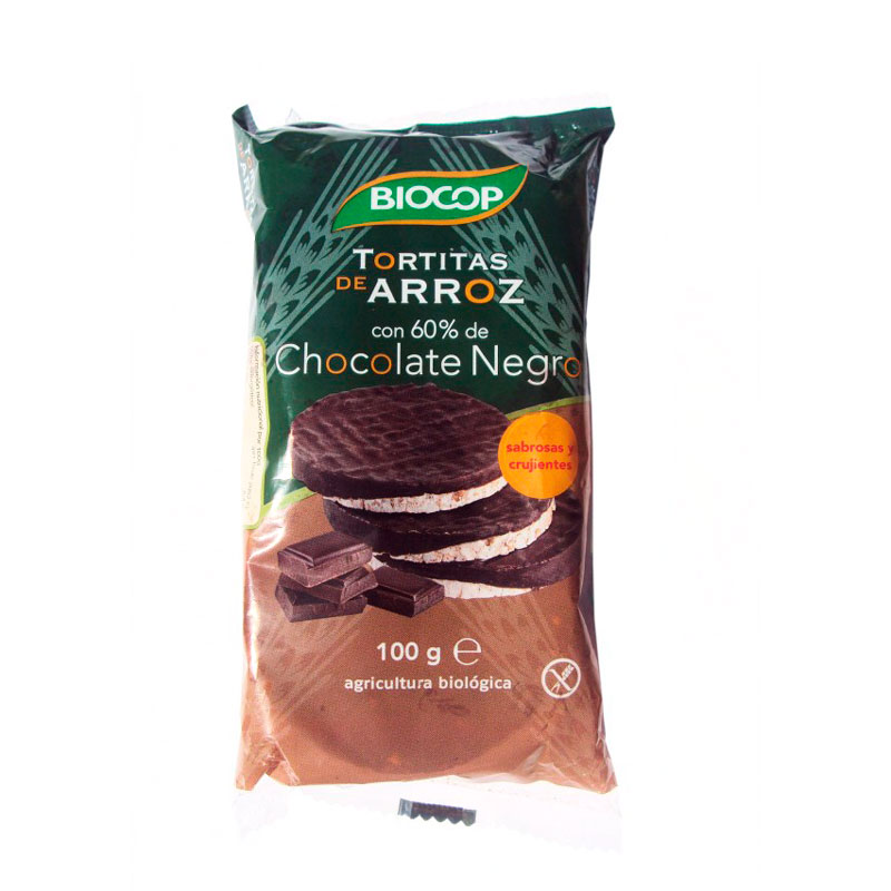 Tortitas arroz chocolate negro 100 gr Biocop