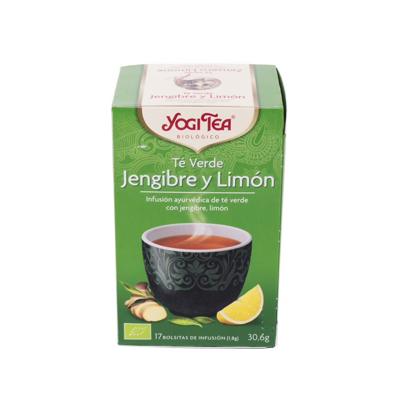 Yogi Tea té verde, jengibre y limón 17 bolsitas