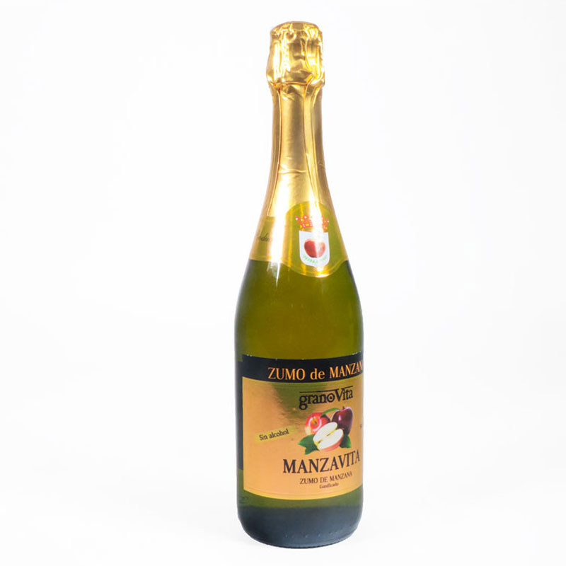 Zumo de manzana con gas 750 ml. Granovita
