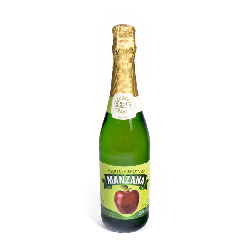 Zumo espumoso de manzana 750 ml Solnatural