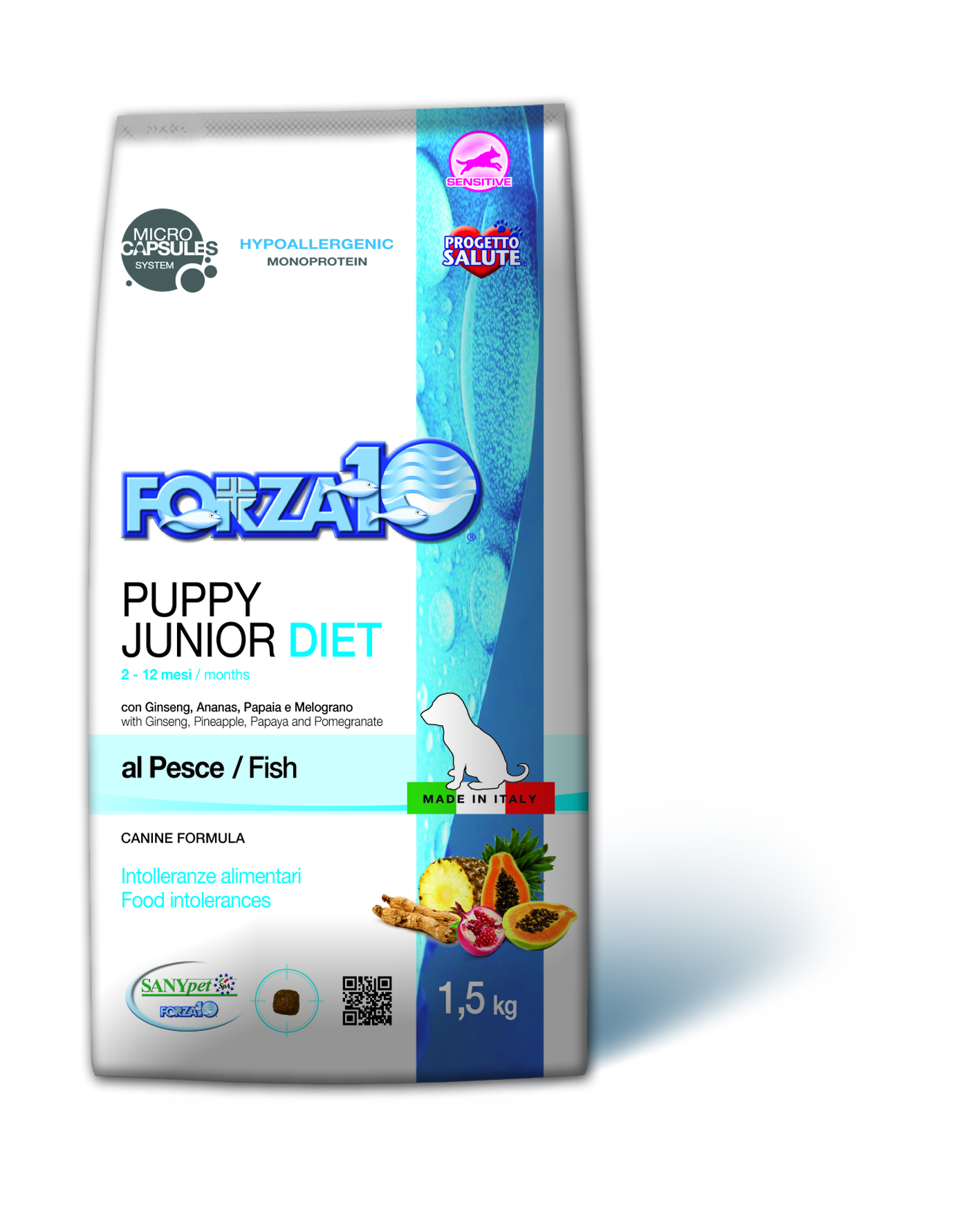 FORZA10 PUPPY JUNIOR DIET PERRO Pescado 1.5kg