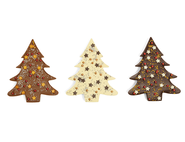 Surtido árboles Navidad decorados