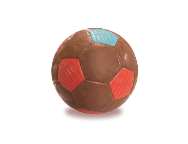 Pelota football  azul-rojo 13cm 