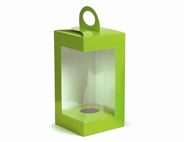 Caja vertical verde
