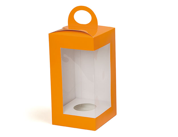 Boîte orange vertical