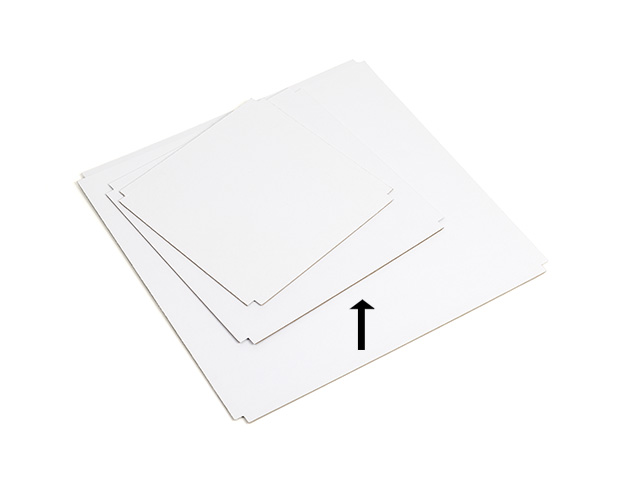 Falso fondo Rigido color blanco para RTCB16 160x160x8mm cj/48ud.