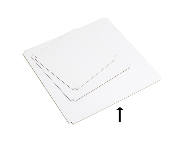 Falso fondo Rigido color blanco para RTCB20 199x199x8mm cj/48ud.